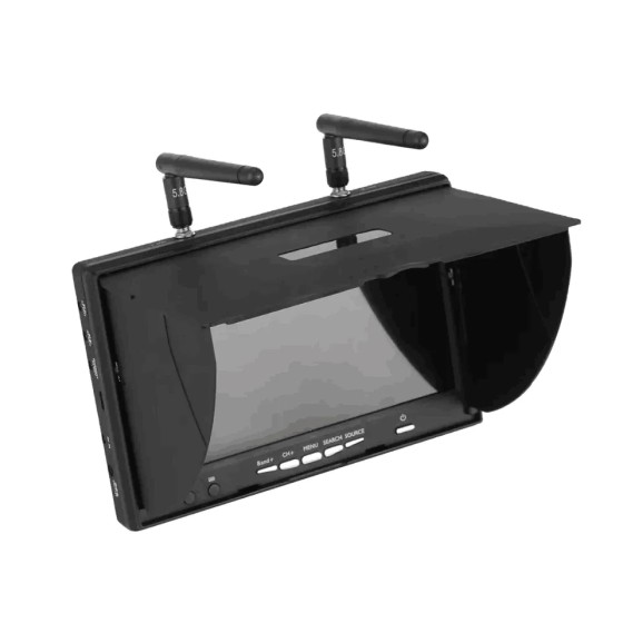 LCD5802D 5.8G 40Channel 7 Inch Monitor LCD Screen 5802D 800*480 DVR Build-in Battery RC FPV Racing Drone Quadcopter Multicopter
